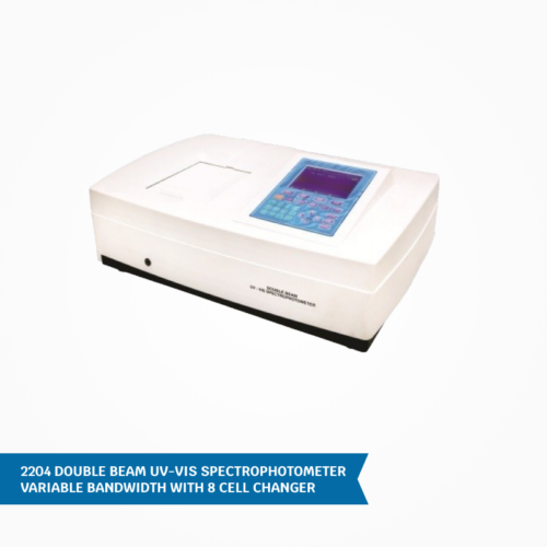 High-Performance 2204 Double Beam UV-VIS Spectrophotometer with Variable Bandwidth and 8 Cell Changer – SIPLLT 2204